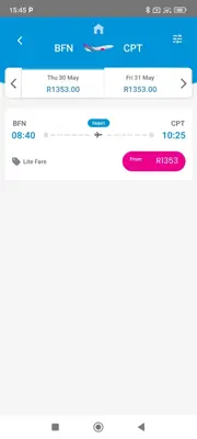 FlySafair android App screenshot 5