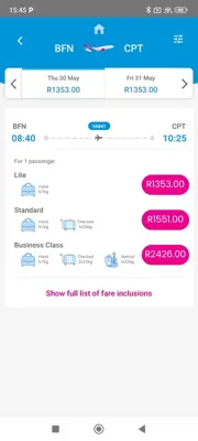 FlySafair android App screenshot 6